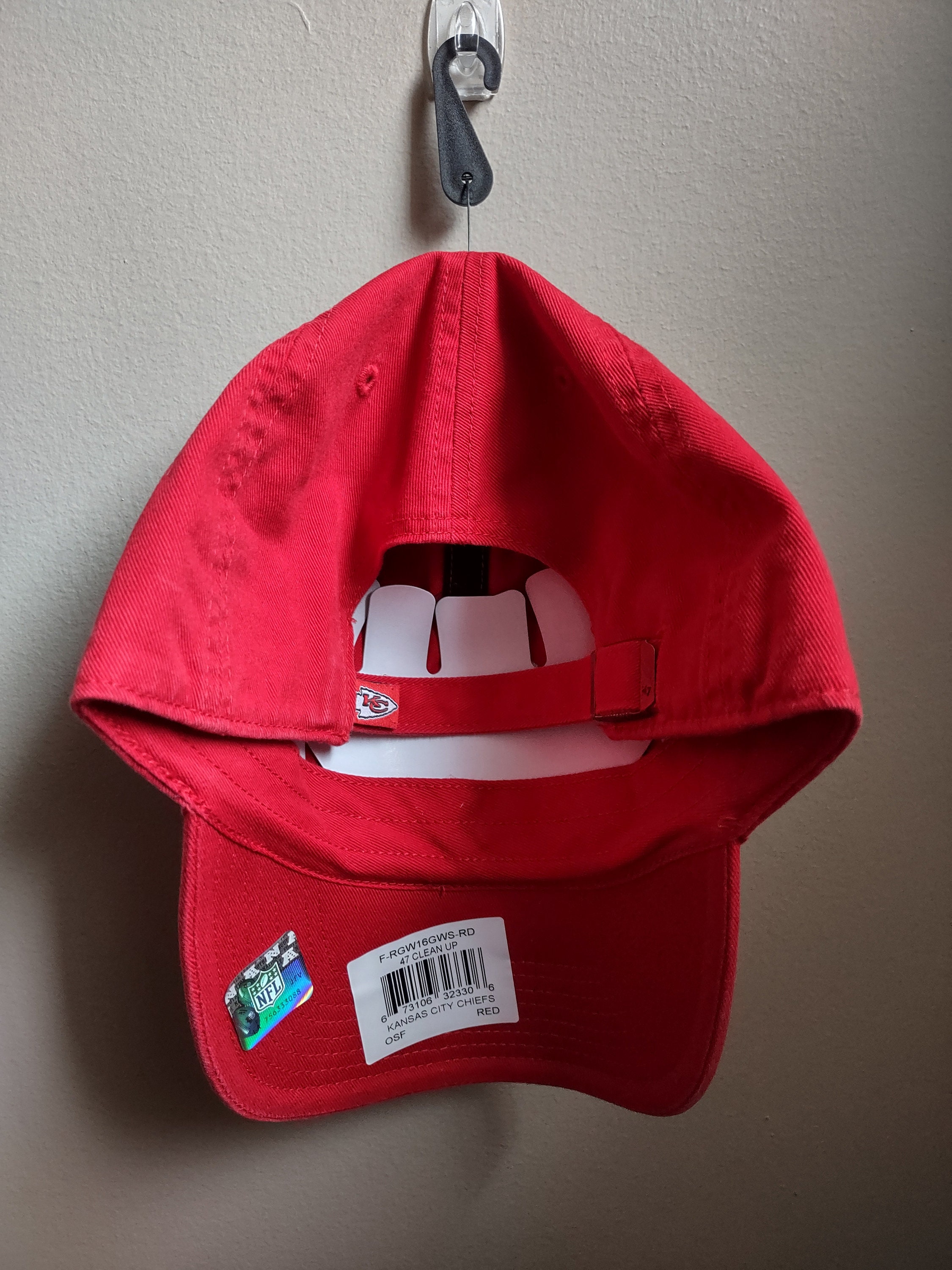 Bling Crystal Kansas City Chiefs Adjustable Red Hat | NFL  display picture 3