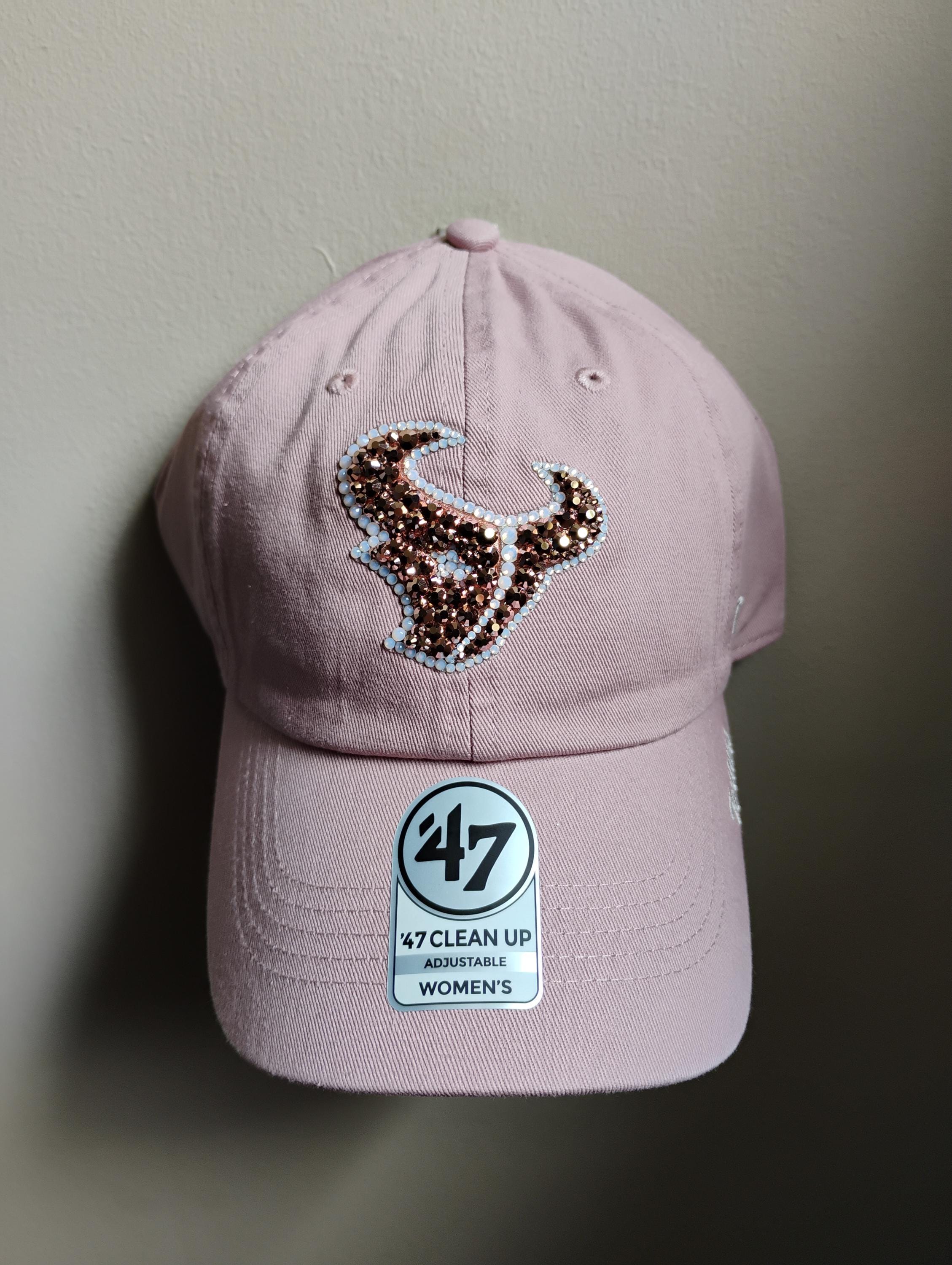 OFFICIALLY LICENSED NEW ERA 47 EMBELLISHED  SWARVOSKI CRYSTALS TEXANS CAP s-l1200.jpg main image 3