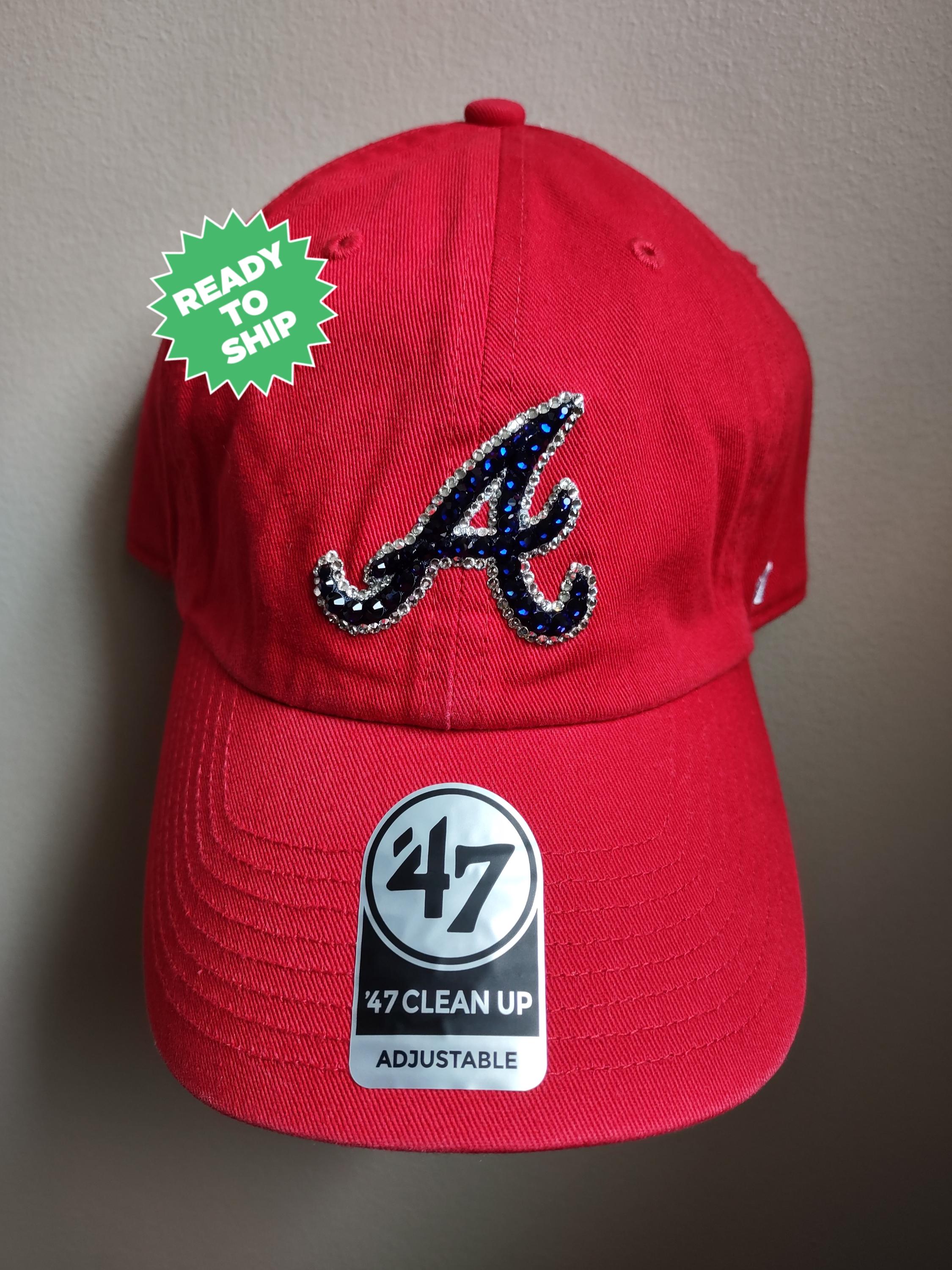NWT Beautiful Candy Did It! Really Red Crystal Logo Adjustable Bling Ball Cap Women Rhinestone Bling Baseball Cap Adjustable Studded  main image 2