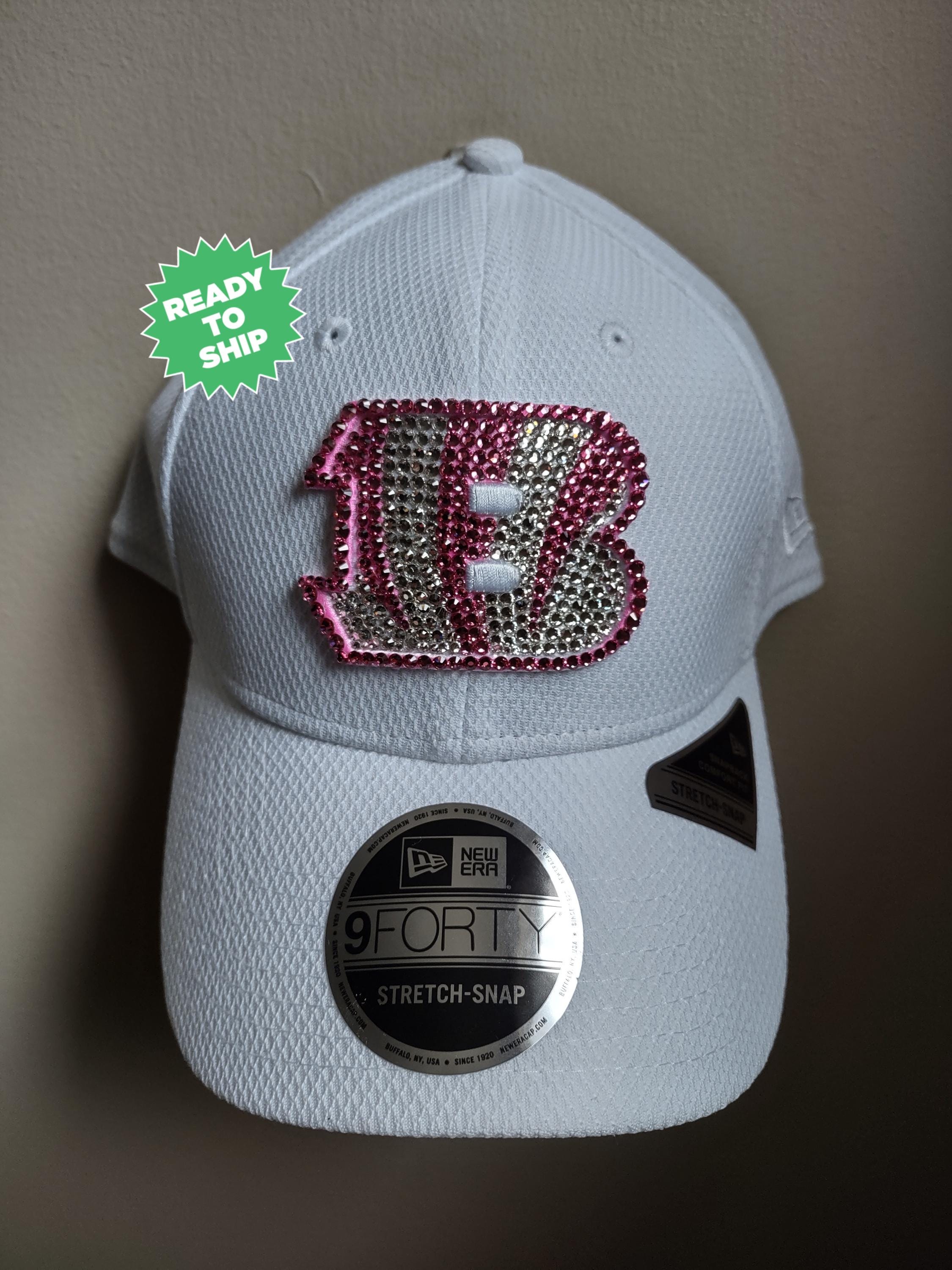 New Bling Cincinnati Bengals Swarovski Hat CLEARANCE Bling Crystal Cincinnati Bengals Blush & Rose Gold  main image 4