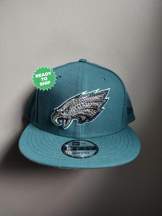 CLEARANCE Bling Crystal Philadelphia Eagles Teal Adjustable  display picture 3