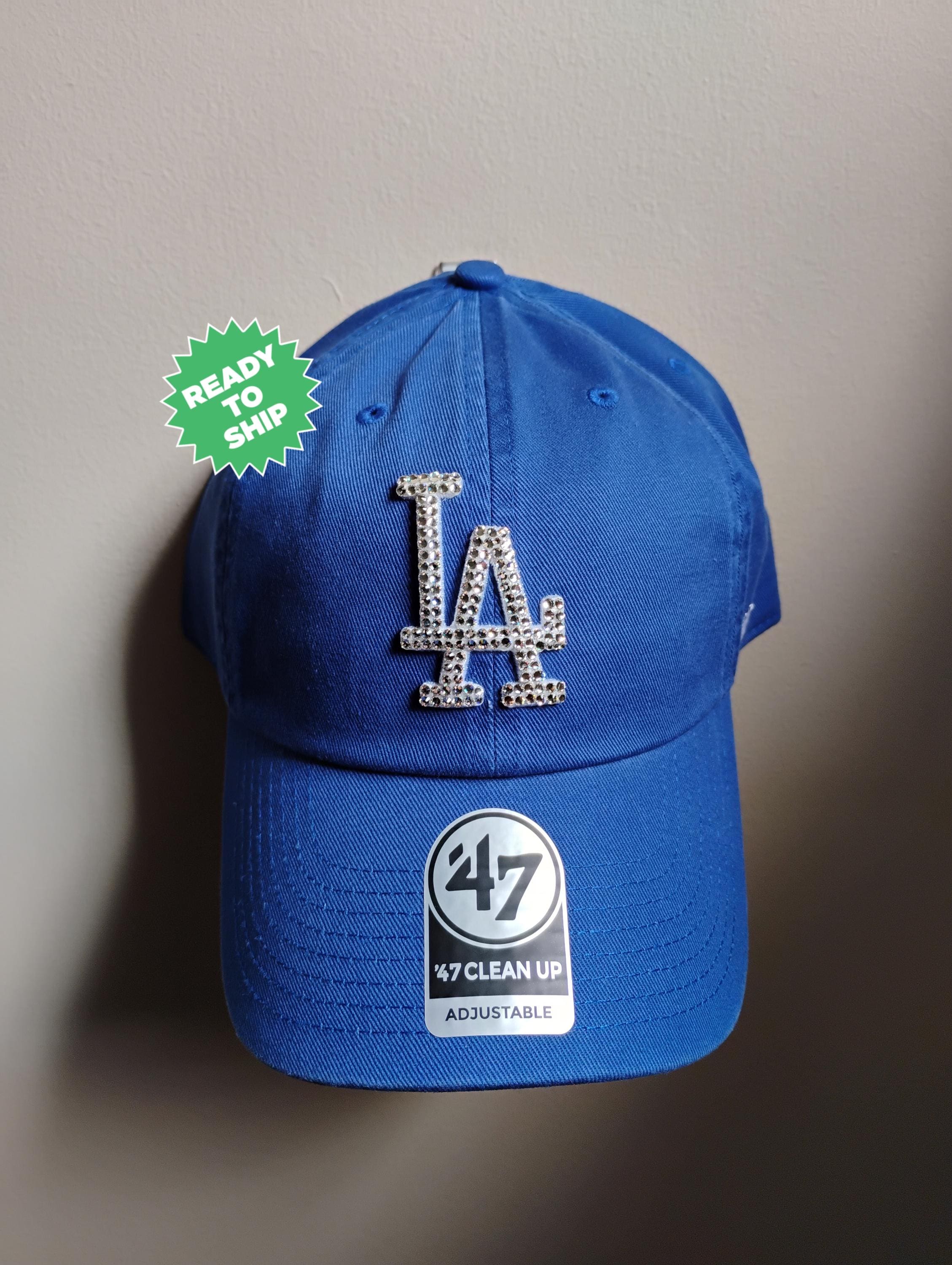 Bling Crystal LA Dodgers Royal Blue Adjustable Hat | MLB  display picture 1