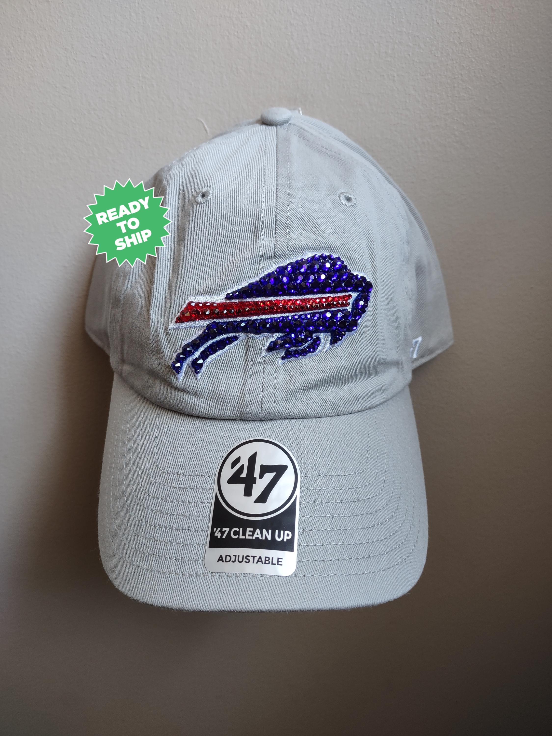 Bling Crystal Buffalo Bills Blue Adjustable Hat | NFL  display picture 1