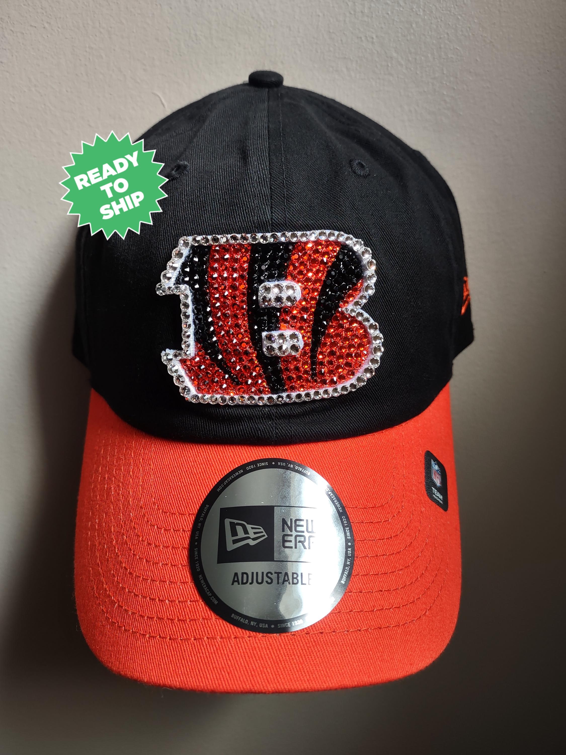 CLEARANCE Bling Crystal Cincinnati Bengals Adjustable Black  display picture 3
