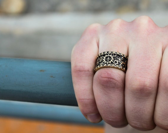 mens mechanic wedding rings