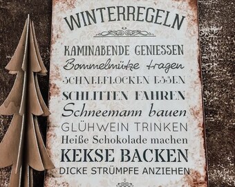 Schilderkönig Metallschild Mit Flaschenöffner – Partyregeln-Schild 30x22 Cm Für Grill, Terrasse, Bar, Wetterfest