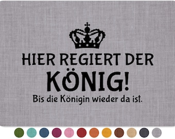 Persönliche Fußmatte Mit Familienname - Spruch 'Hier Lebt, Liebt Und Lacht Familie', Rutschfest, Waschbar, 60x40 Cm