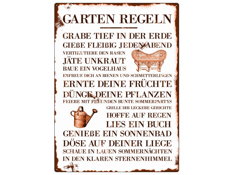 Personalisiertes Metall-Gartenschild 43x43 Cm – Individueller Text, Verschiedene Farben, Geschenk Für Mama & Gärtner