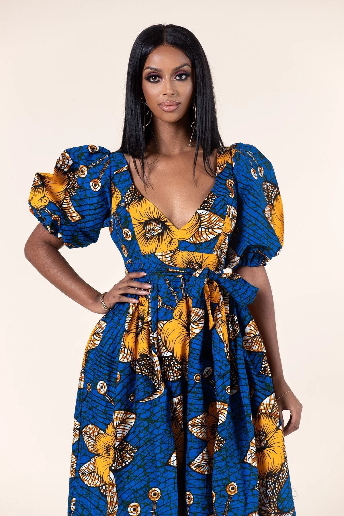 African Ankara Print Plus Size Dress/African Print | Etsy