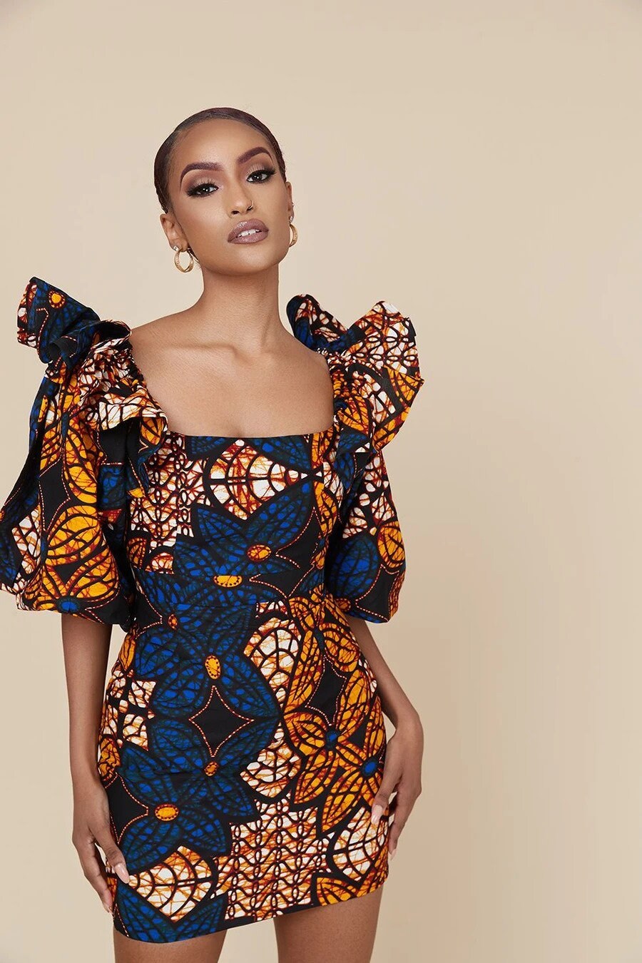 Plus size dress African Ankara Print Dress/African Print | Etsy