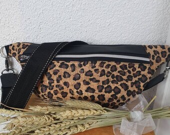 STYLISHE LEO CROSS OVER BAG BAUCH GÜRTEL TASCHE ECHTES LEDER FELL LEOPARD BRAUN STYLISHE LEO CROSS OVER BAG BAUCH GÜRTEL TASCHE ECHTES LEDER FELL LEOPARD BRAUN
