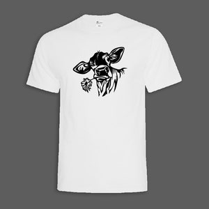 Farm Shirts, Cow T-Shirt, Women's T-shirt, Graphic Shirt, Cowgirl Shirt, Southern Shirts, Farmer T Shirt funny cow shirt , Cows and daisies