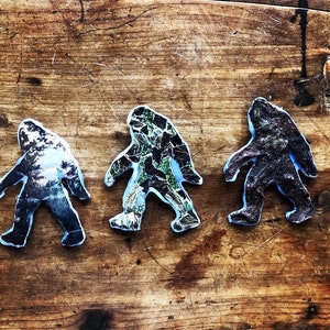 Bigfoot Magnet set or single ( multimedia) Cryptozoology nic nacs, Magnets, Sasquatch Magnets