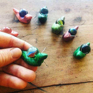 Fairy garden snails, planter snails, garden decoration, snails