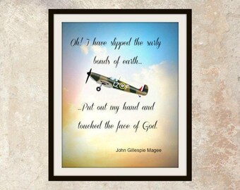 Printable Poem High Flight Instant Download | Etsy