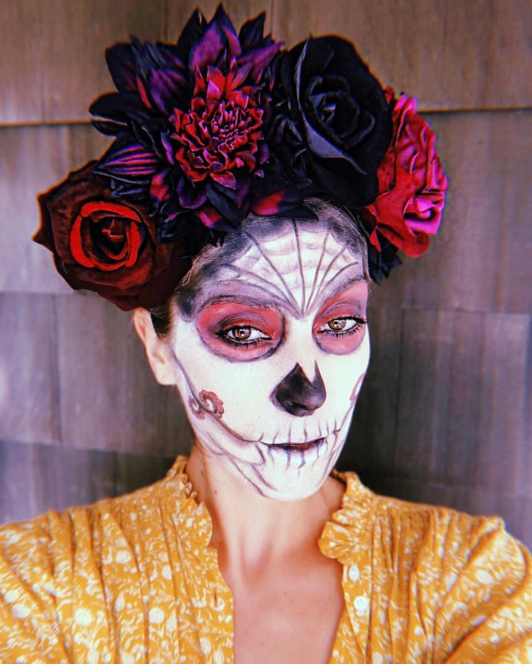 Serre-tête Bohème Femme Lofruiin Avec Couronne De Roses Mexicaines - Pour Halloween, Fêtes, Cosplay - Taille Unique Réglable