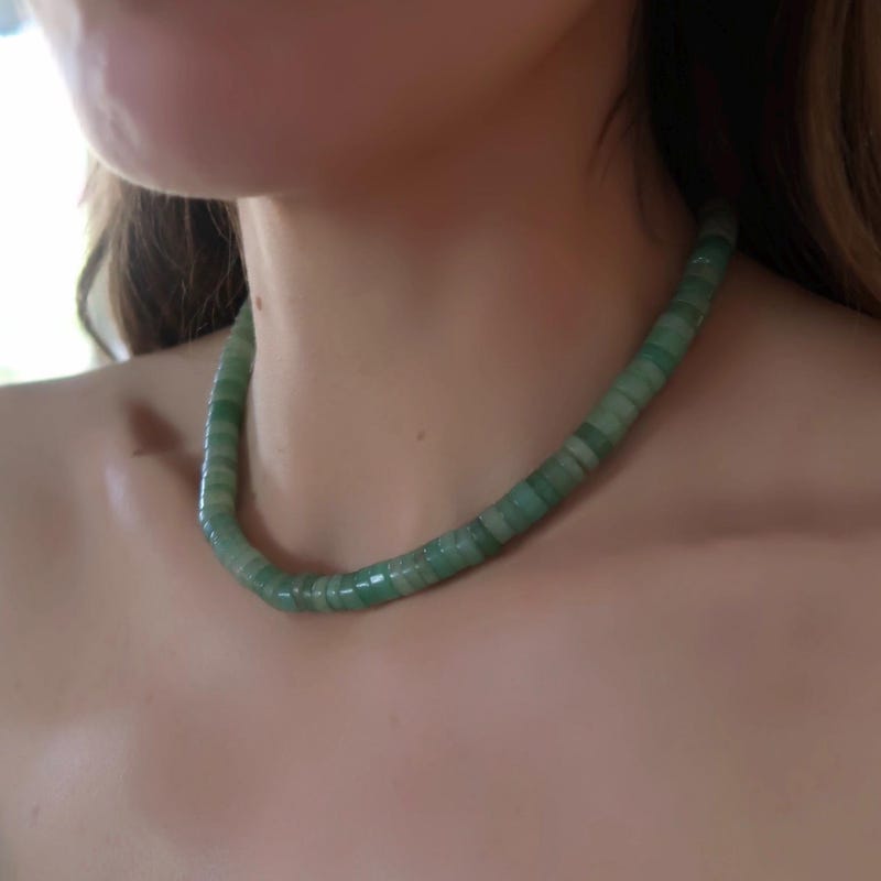 Green Stone Necklace Etsy — free download