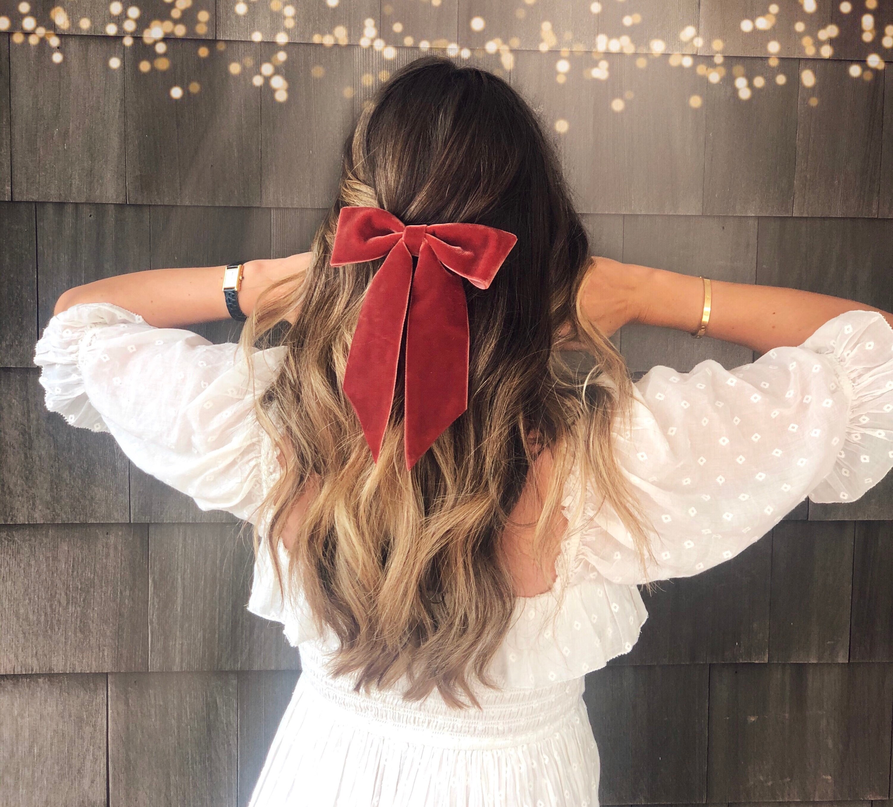 Red Grosgrain Hair Bow, Brigitte Hair Bow Barrette, Bright Red
