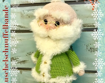 Häkelanleitung Kuschelschnuffelbande Weihnachtsmann Little Santa im Schlafanzug, Amigurumi, PDF, DEUTSCH