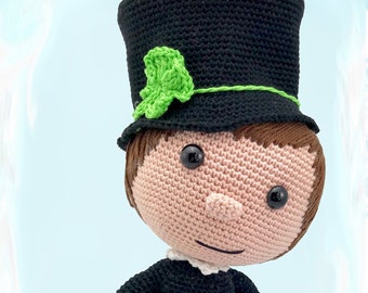 Crochet pattern Kuschelschnuffelbande doll Little Chimney Sweep Felix, Amigurumi, PDF, German