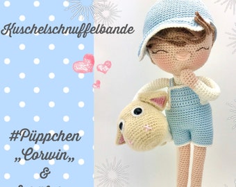 Häkelanleitung Kuschelschnuffelbande Püppchen Corwin und Schäfchen Willy, Amigurumi, PDF, DEUTSCH