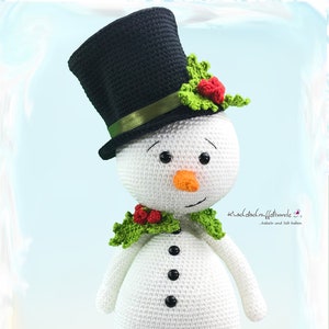 Schema all'uncinetto Cuddly Snuffle Gang Pupazzo di neve Gordy, Amigurumi, PDF, tedesco