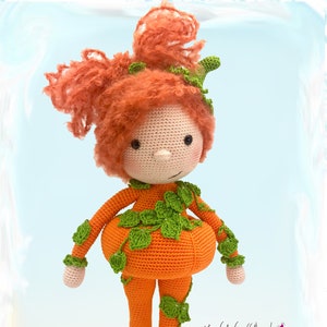 Crochet pattern Kuschelschnuffelbande doll Pumpkin, Amigurumi, PDF, German