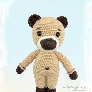 Crochet pattern Kuschelschnuffelbande Baby Bear Barney, Amigurumi, PDF, German