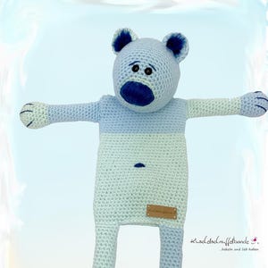 Häkelanleitung Wärmekissenbezug Kuschelschnuffelbande Bär Barney, Amigurumi, PDF, DEUTSCH