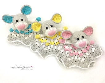 Patrón de ganchillo banda rastreadora de peluche mini tela rastreadora ratoncito bebé Phipes, Amigurumi, PDF, alemán
