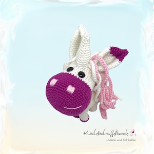 Häkelanleitung Kuschelschnuffelbande Mini Einhorn Flöckchen, Amigurumi, PDF, DEUTSCH