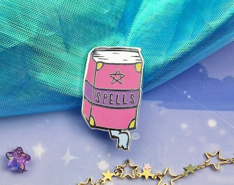 Witch | Spellbok | Witch Essentials | series | collection | Witchcraft | ellyonart | Enamel Pin | Lapel Pin | Pin Badge | Fantasy | Gift