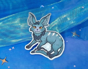 Cat | Cute | Palcat | Game themed | Sandy | Snowy | Island | Nocturnal | Holographic | Scrapbooking | Magical | ellyonart | Sticker