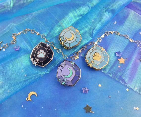 Ethereal Gems | Bundle | Glow in the Dark | UV | collection | glitter | ellyonart | Enamel Pin | Lapel Pin | Pin Badge | Fantasy | Gift