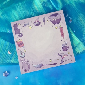 Witch Essentials | Witchcraft | Memo Pad | Scrapbooking | Journaling | Planning | Decorating | Starry | Planner Pad | ellyonart