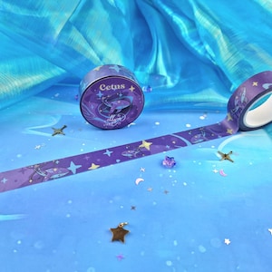 Cetus / COSMOS / Cancelleria / Galassia / Nastro washi kawaii / Costellazione / Cosmico / Collezione / Journaling / Balena / ellyonart
