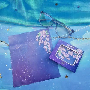 Wisteria | Cleaning Cloth Lens Cloth | Screen Wipe | Dawn | Glasses Cleaner | Anti-Fingerprint Cloth | Microfiber Cloth