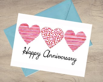 Anniversary card/Printable Anniversary card/Instant Download Anniversary card/Anniversary greeting card/Love card/Downloadable Card