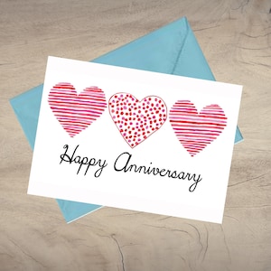 Anniversary Card/printable Anniversary Card/instant Download ...