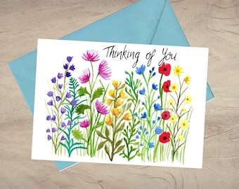 Thinking of you Card / Printable Thinking of you card/ Printable greeting card / Digital Download Thinking of you card