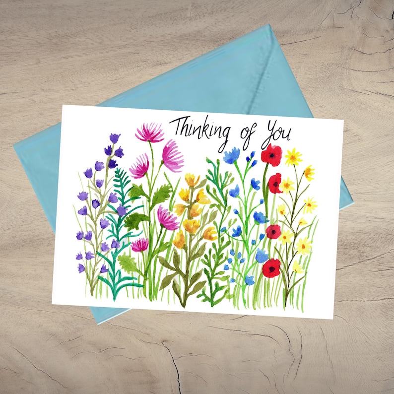 Thinking of You Card / Printable Thinking of You Card/ Etsy