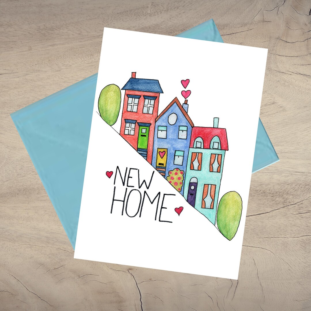 New Home Card|instant Download New Home Card|printable New Home Card ...