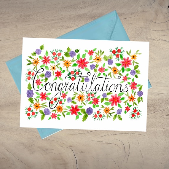 Congrats Greeting Card Congrats Greeting Card