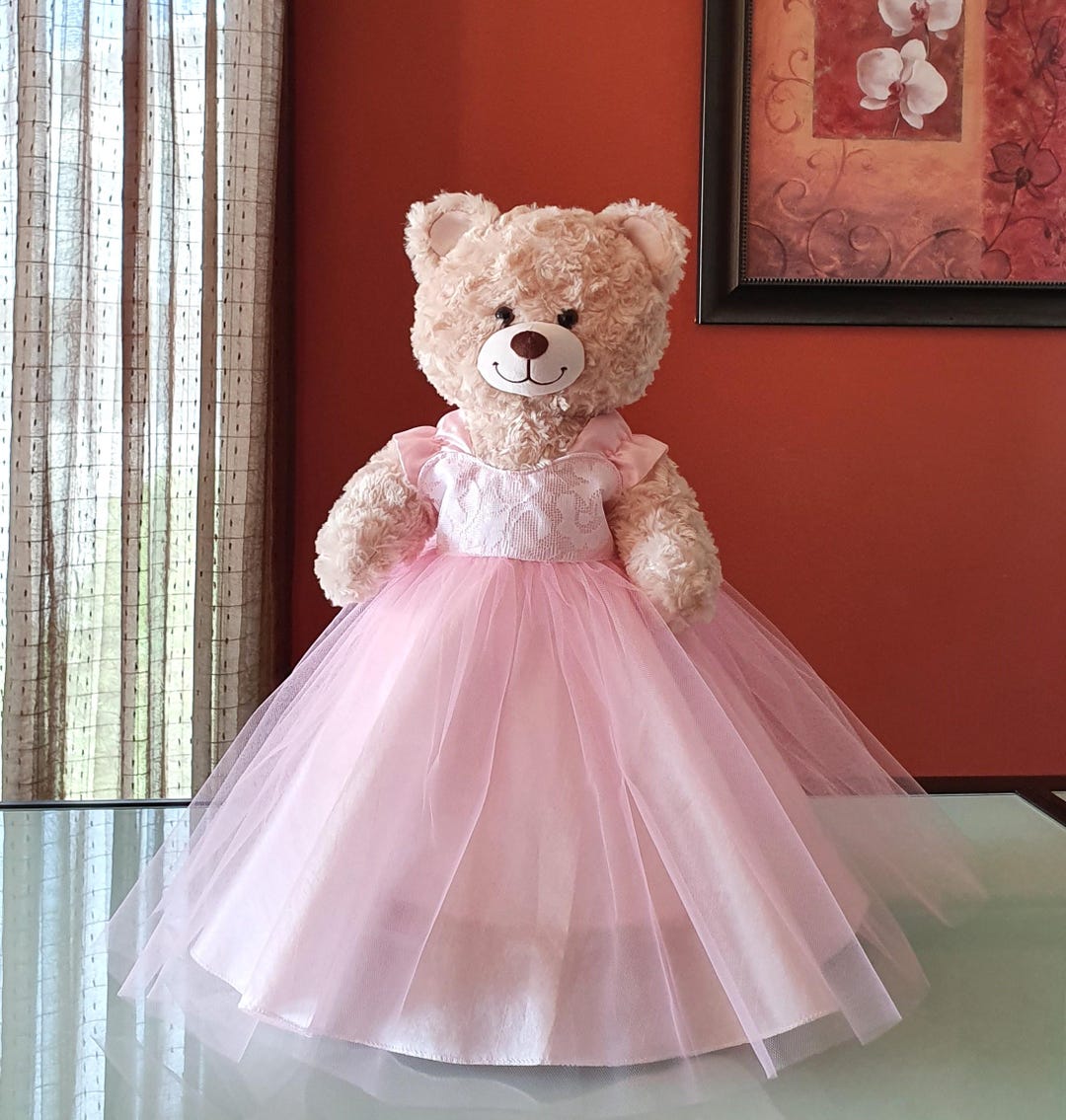 strapless open back dress Quinceaera Teddy Bear Rose Gold Dress Edition / quinceanera-decor