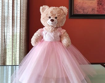 strapless open back dress Mini Dress in Pink with Ruffle Tiered Skirt main image 1