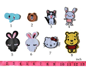 Animal Patches Sewn on Appliques Embroidered Decoration Patch for Clothing Jacket Scarf A