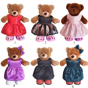 Ropa para muñecas hecha a mano Vestidos para osos de peluche de 15" Build-a-Bear Navidad