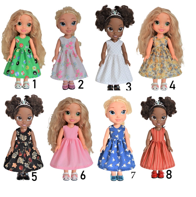 Fit 13" Princes Doll Handmade Doll Clothes Dress fit Disney Princess 13" Dolls Elsa Anna image 1