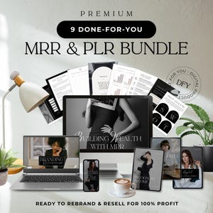 Ultimate PLR MRR Bundle, Done for You Digital Products, Digital Wealth Bundle, Faceless Marketing, Social Media Content Creator