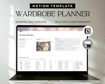 Notion Garderoben Planer Outfit Organizer (Digitaler Download)